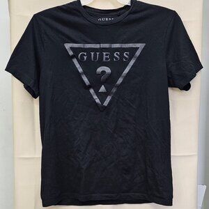 GUESS Los Angeles Men’s Graphic T-Shirt - Black Logo Tee - Size Large